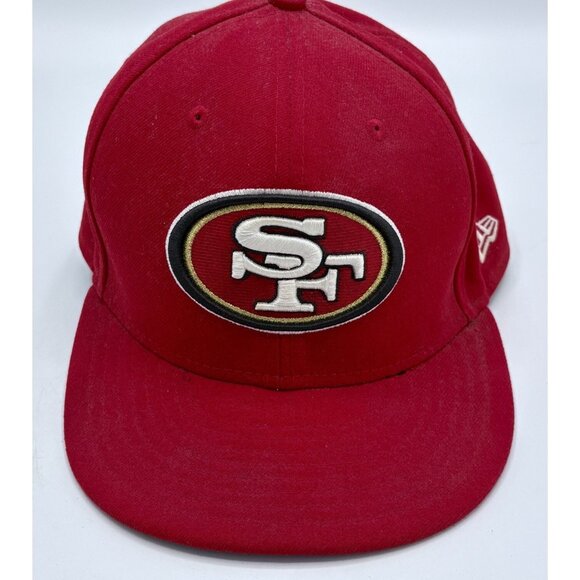 🧢 San Francisco 49ers New Era 59FIFTY Fitted Hat Size 7 1/8 NFL Cap - Picture 1 of 13